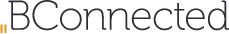 BConnected logo in black text